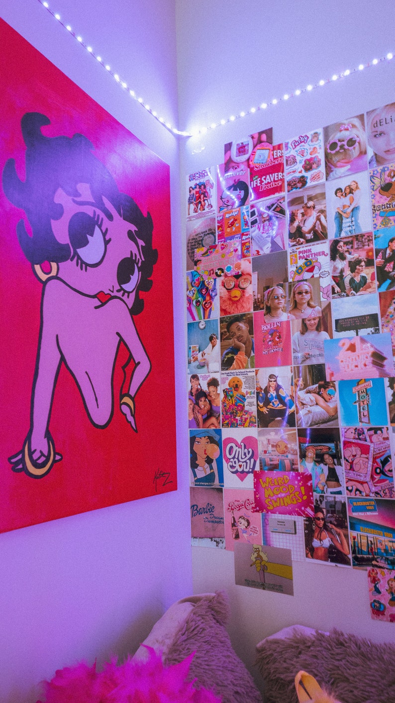 90s aesthetic wall collage kit retro wall art vintage room