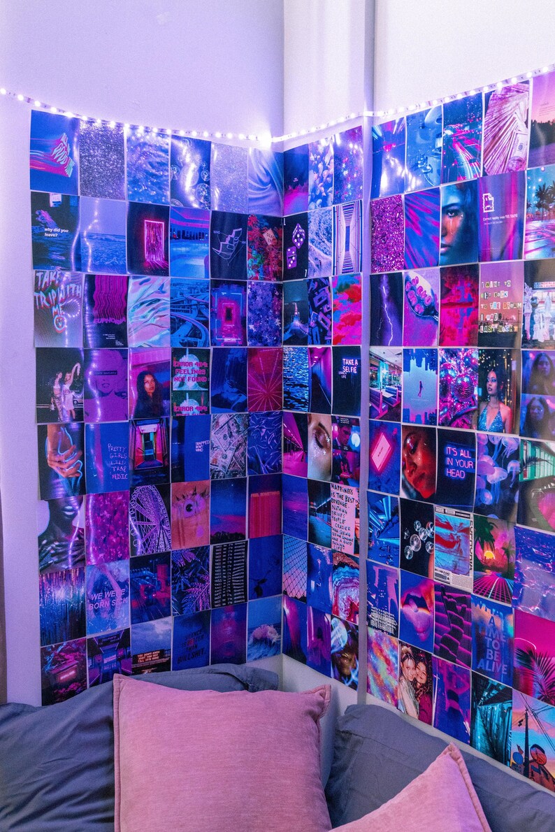 Euphoria Aesthetic Wall Collage Kit Purple Room Decor | Etsy