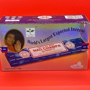 Spiritual Incense Sticks/Yoga Incense/Relaxation Incense/Meditation Incense/Satya Incense/Nag Champa/Satya Nag Champa/Handmade Incense