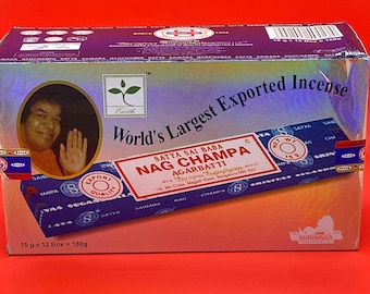 Spiritual Incense Sticks/Yoga Incense/Relaxation Incense/Meditation Incense/Satya Incense/Nag Champa/Satya Nag Champa/Handmade Incense