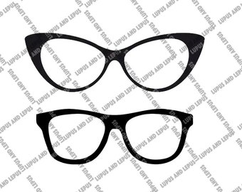 Download Cat Eye Glasses Svg Etsy PSD Mockup Templates