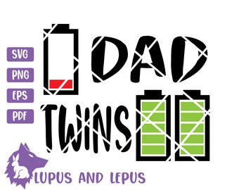 Download Dad Of Twins Svg Etsy