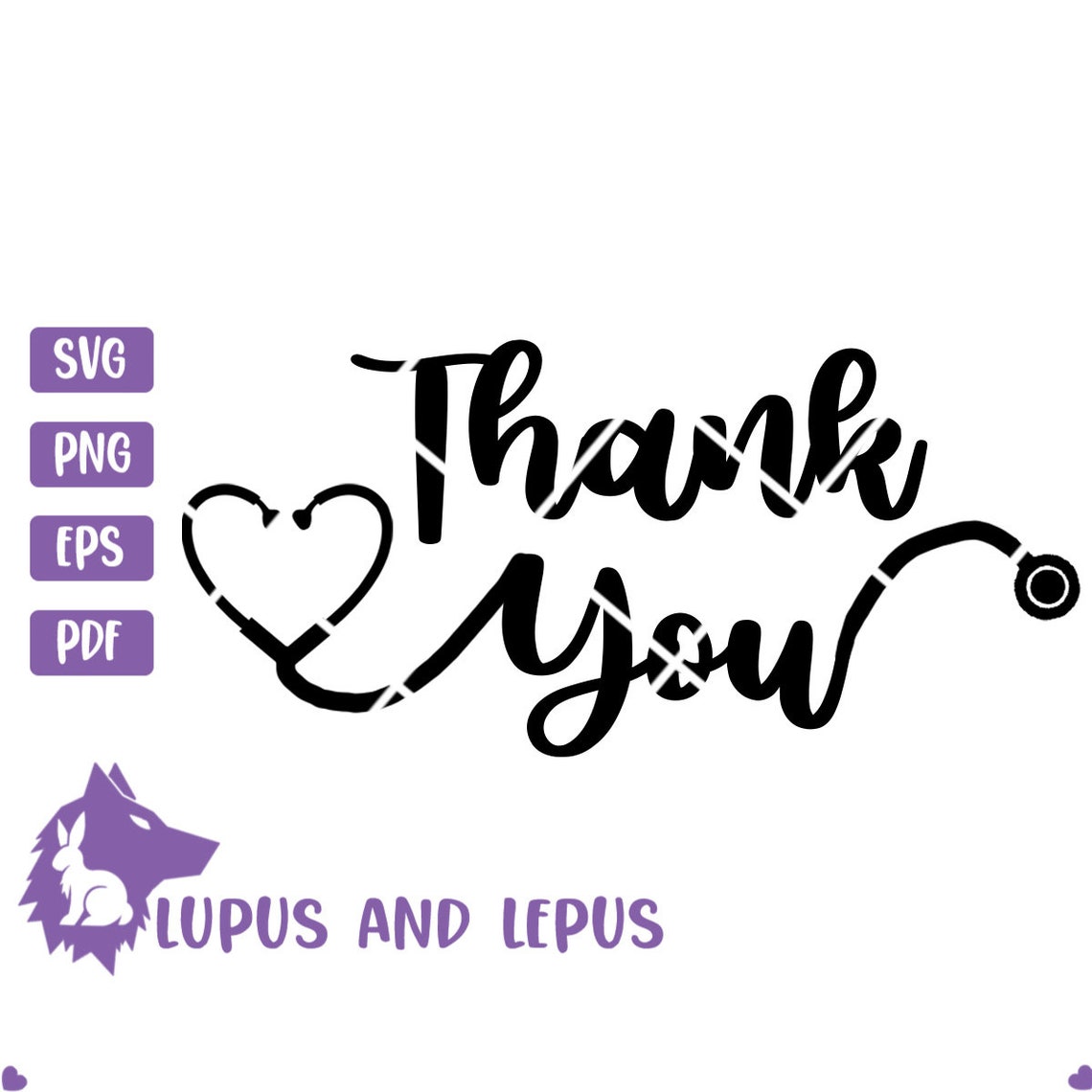 DIGITAL FILE Krankenschwester Svg danke Svg danke | Etsy