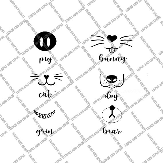 Download Digital File Animal Face Mask Svg Animal Mask Svg Animal Etsy