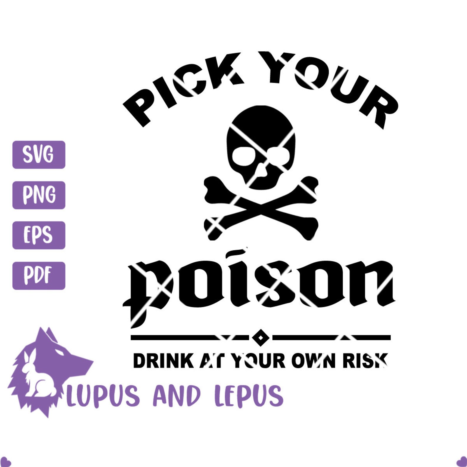 Digital File pick Your Poison Svg Poison Svg Halloween Etsy