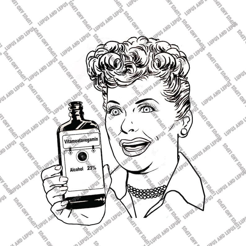 Download Digital File VITAMEATAVEGAMIN Lucy svg lucille ball I | Etsy