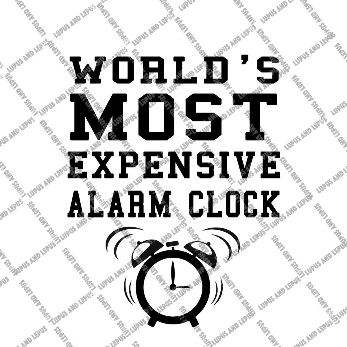 Digital File worlds most expensive alarm clock alarm clock Etsy