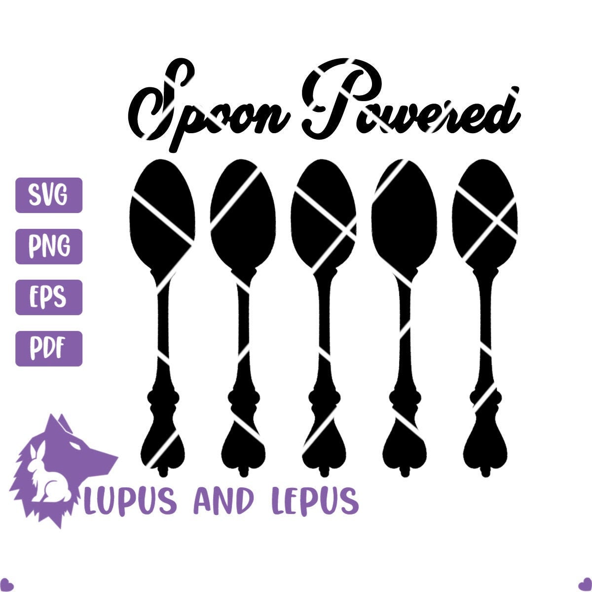 DIGITAL FILE Spoon Powered spoons svg lupus svg chronic Etsy