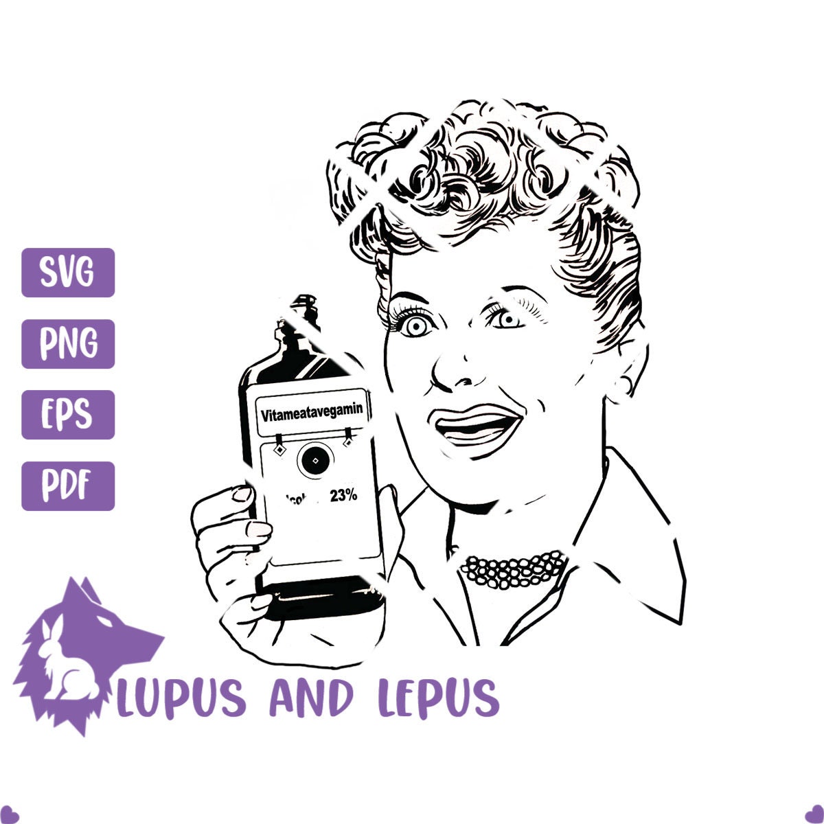 Digital File Vitameatavegamin Lucy Svg Lucille Ball I Etsy Digital File Vitameatavegamin Lucy Svg Lucille Ball I Etsy