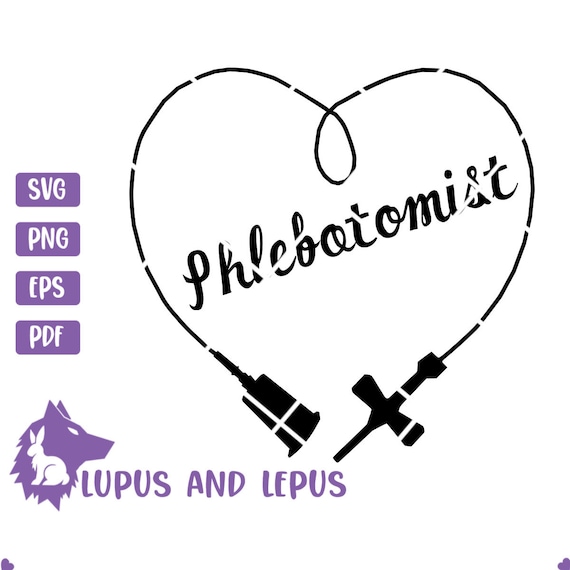 Download Digital File Butterfly Needle Heart Phlebotomist Vampire Cut Etsy
