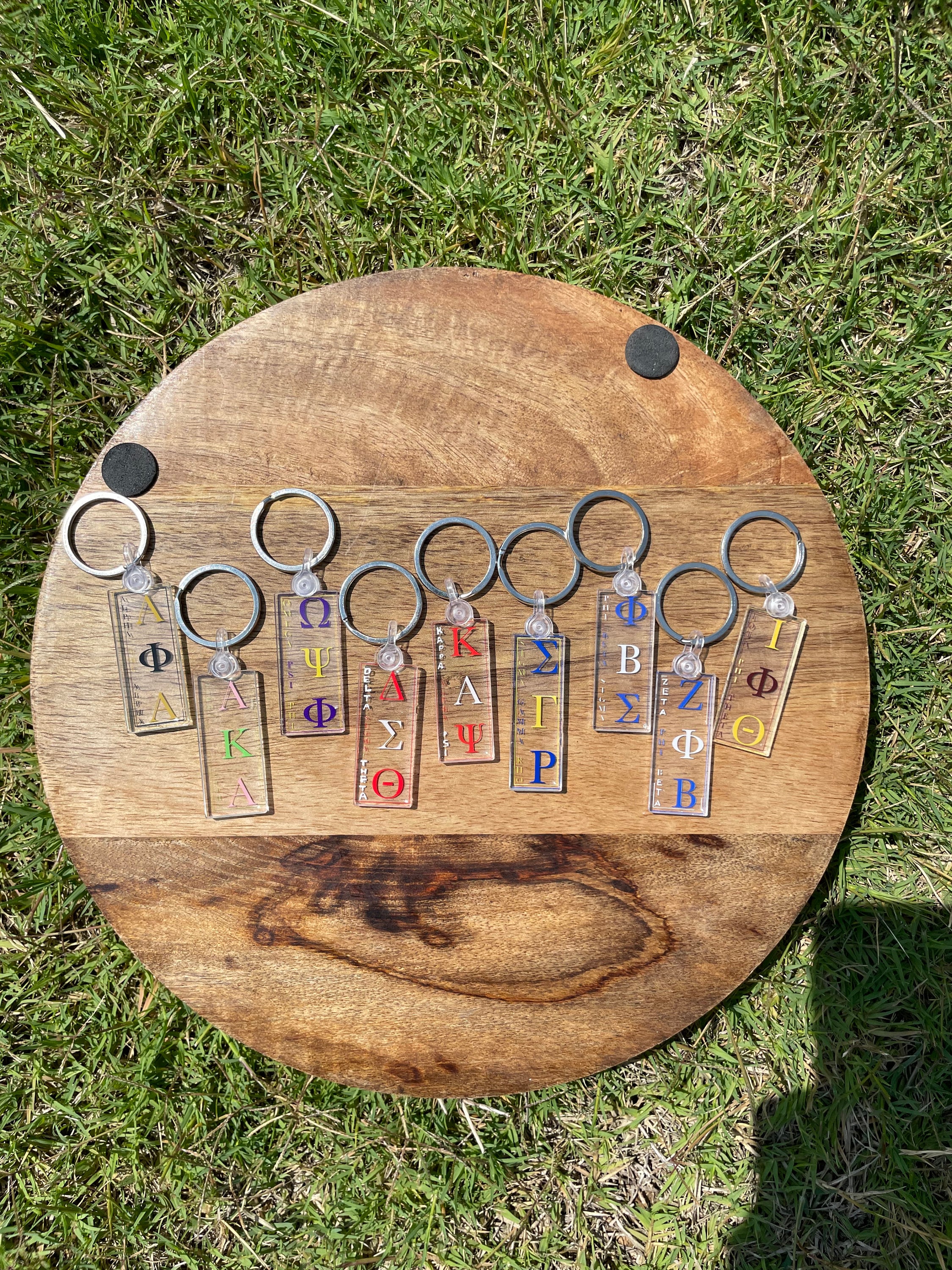 Divine Nine Keychains | Greek Keychains | NPHC Keychains | Clear ...