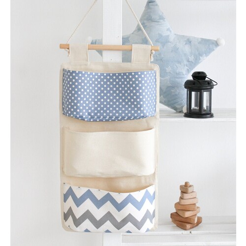 Fabric Wall Organizer Wall Organizer With Pockets Handing Etsy