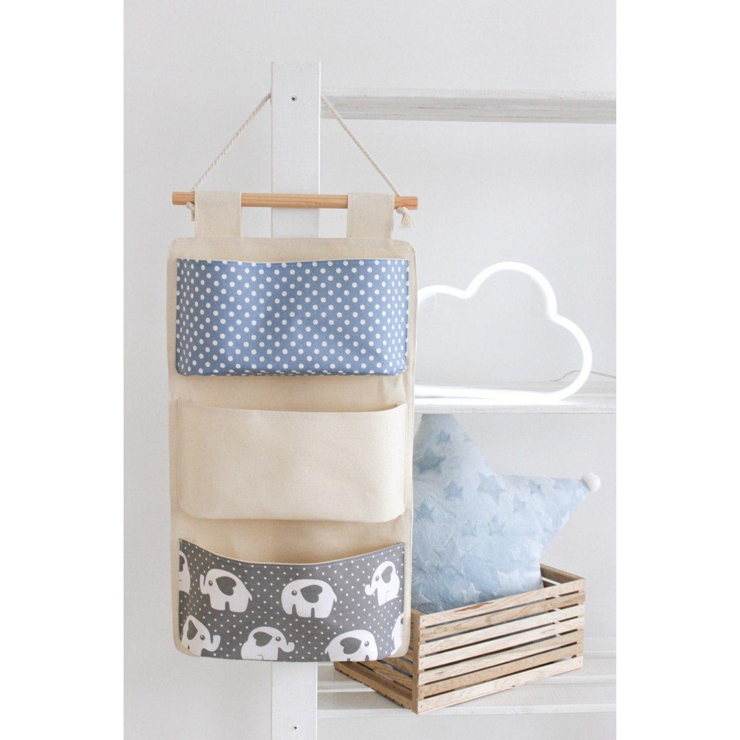 Fabric Wall Organizer Wall Organizer With Pockets Handing Etsy