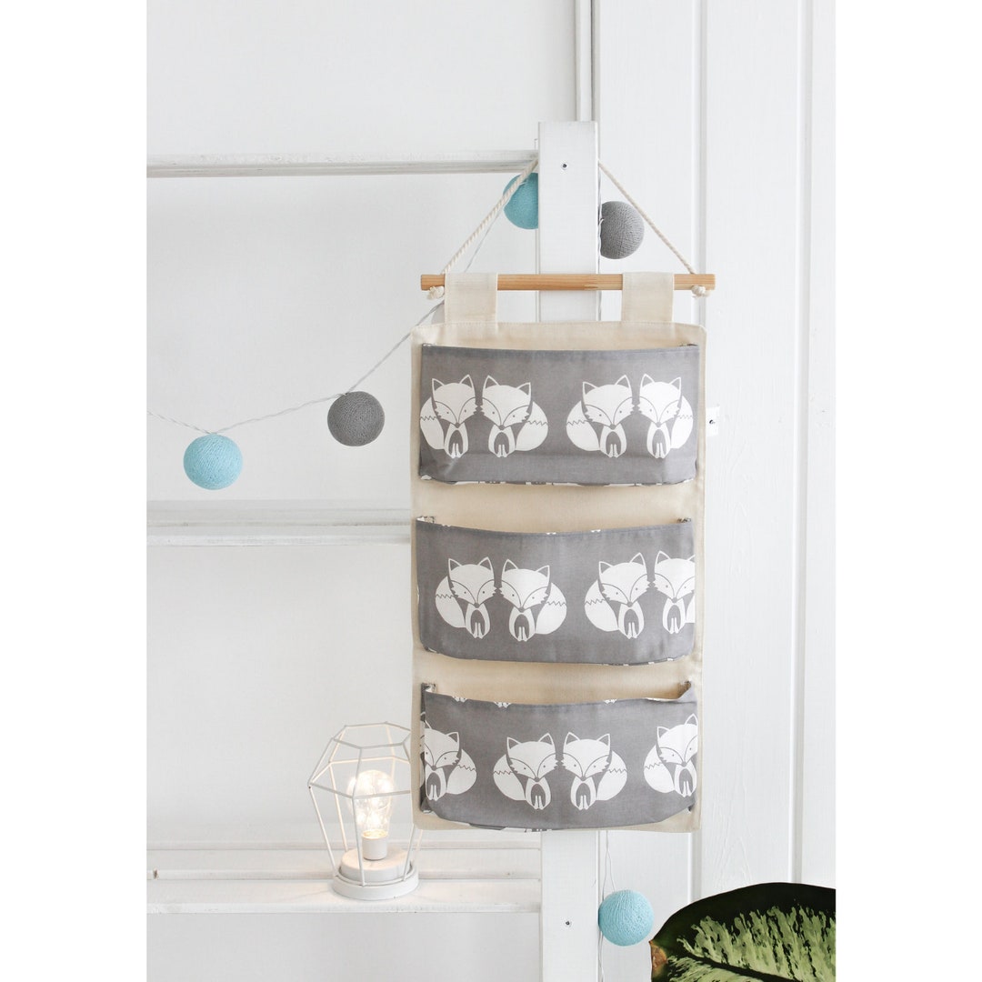 Fabric Wall Organizer Wall Organizer With Pockets Handing Etsy