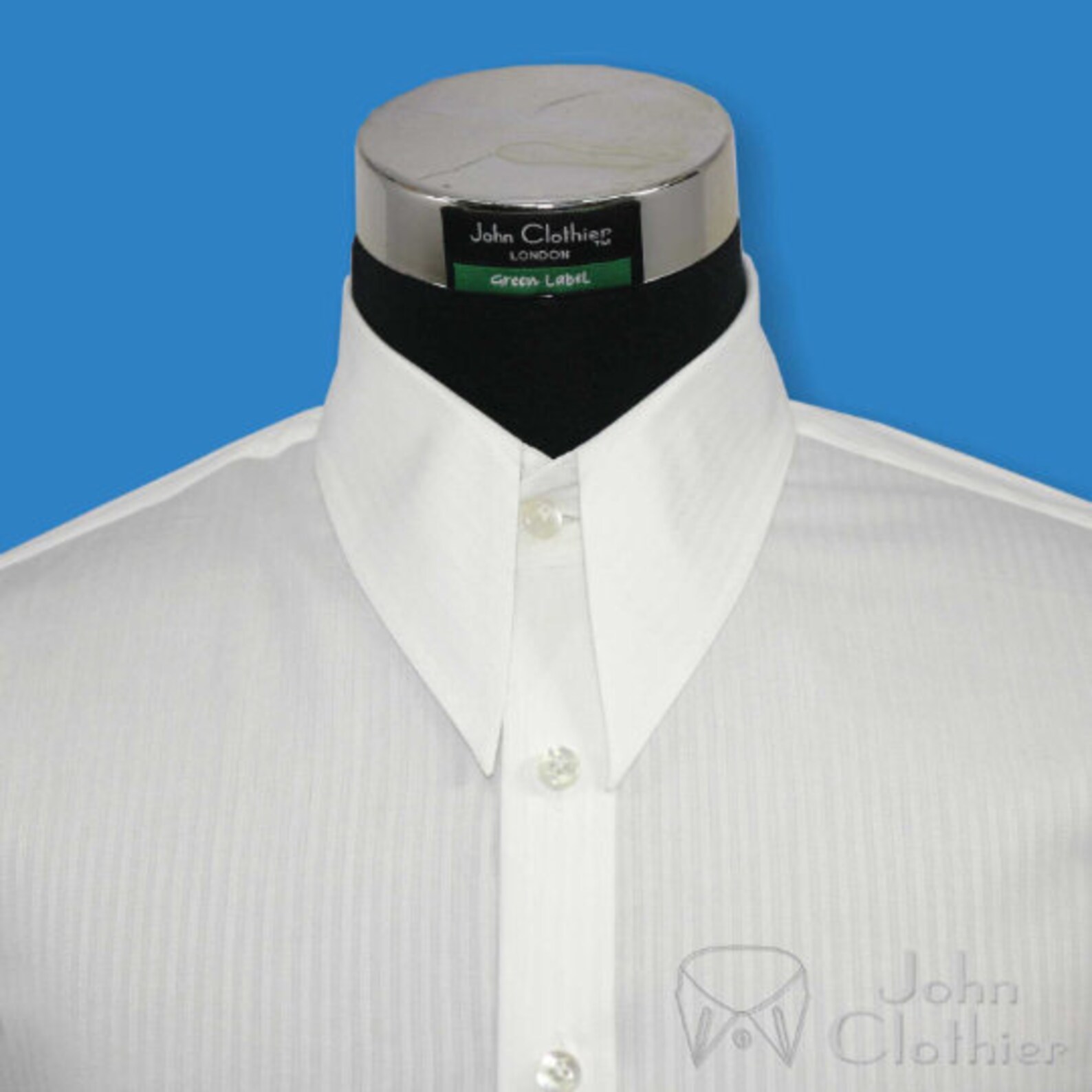 Men's Vintage Spear Point Collar White Stripe Shirt 1930 Etsy
