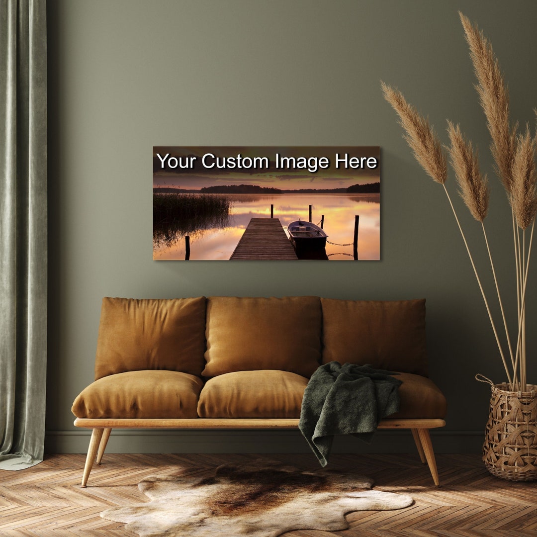 15 OFF Custom Glass Print, Personalized Temper Glass Wall Art, Custom Stain Glass Art, Big Size