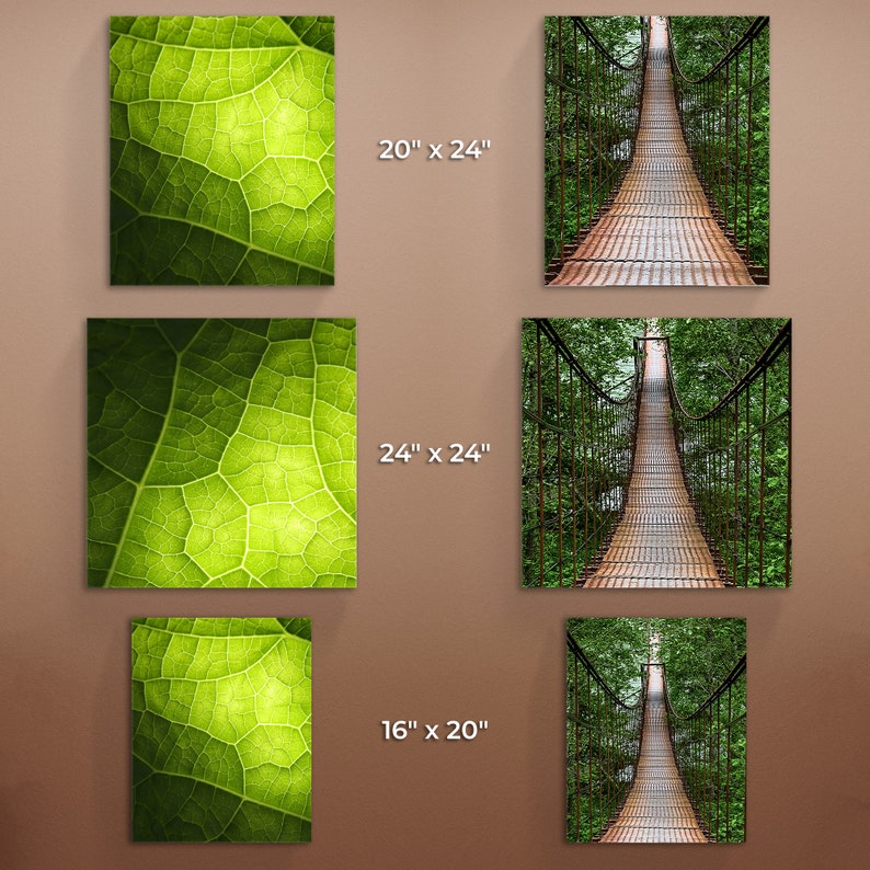 Green Nature Large Tempered Glass Prints Stained Glass Etsy