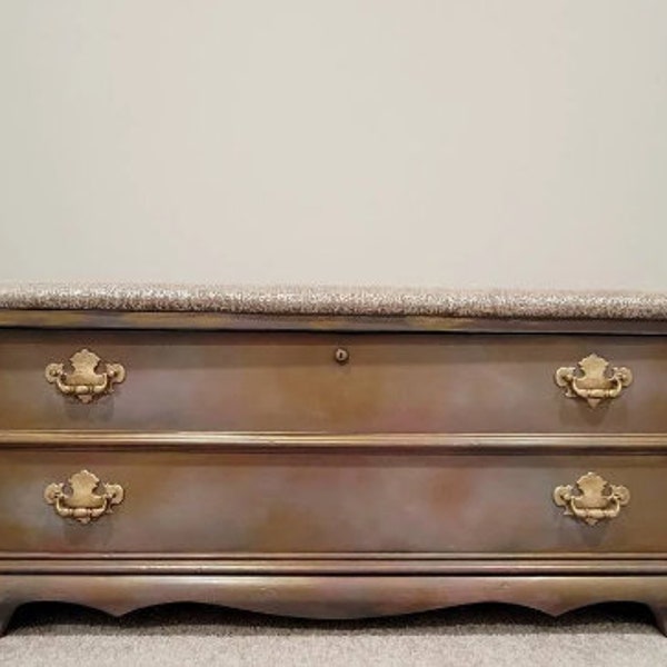 Vintage Lane Chest I Bench I Hope Chest I Hand painted