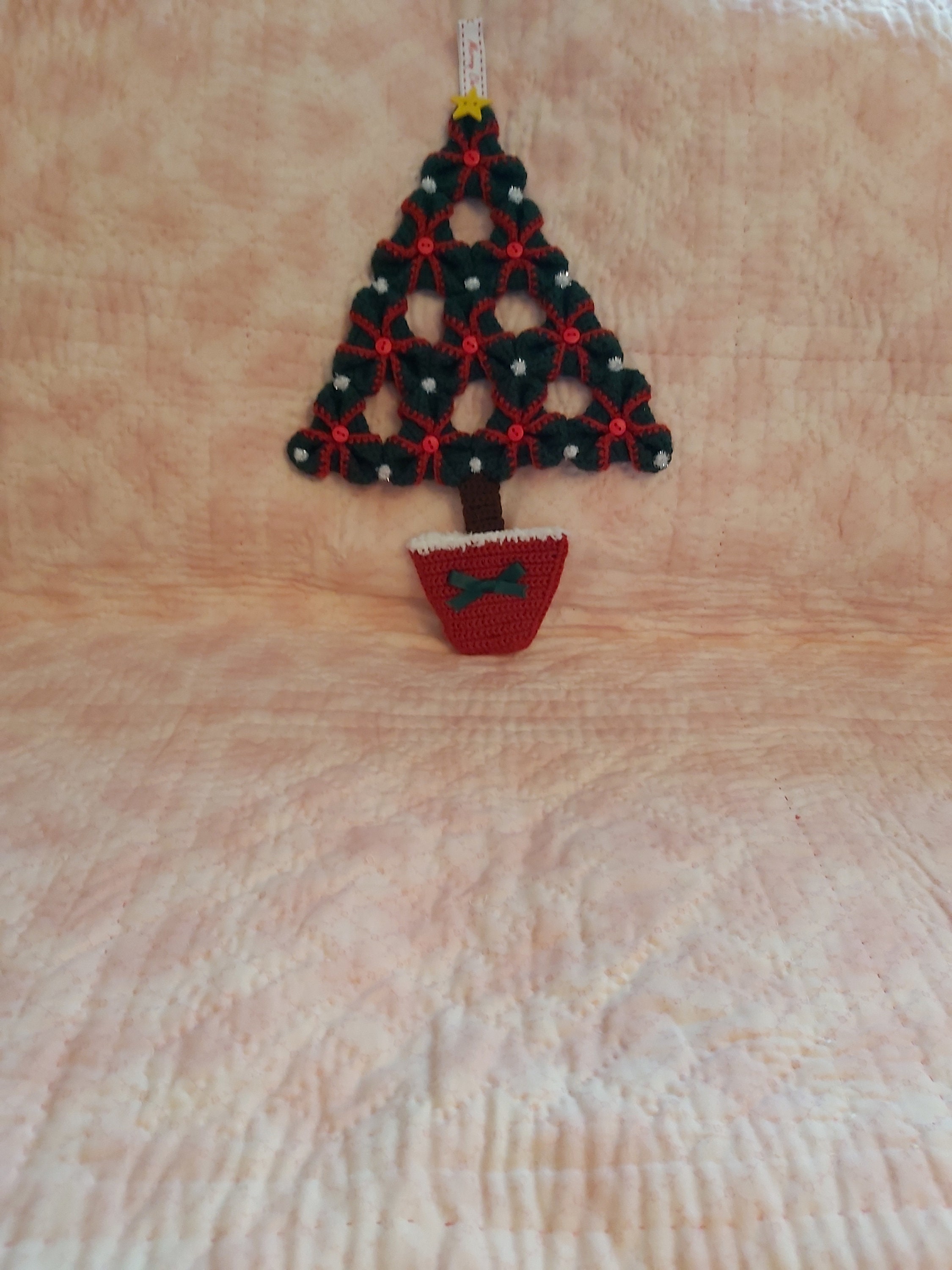Folded crochet Christmas Tree Pattern PDF