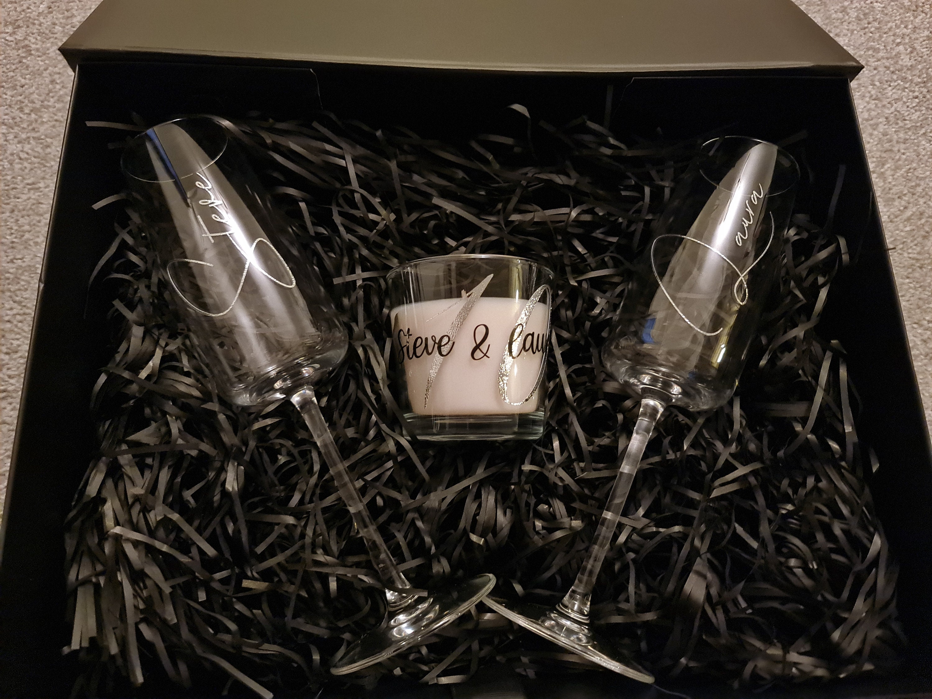 Personalised anniversary/wedding set anniversary gift Etsy