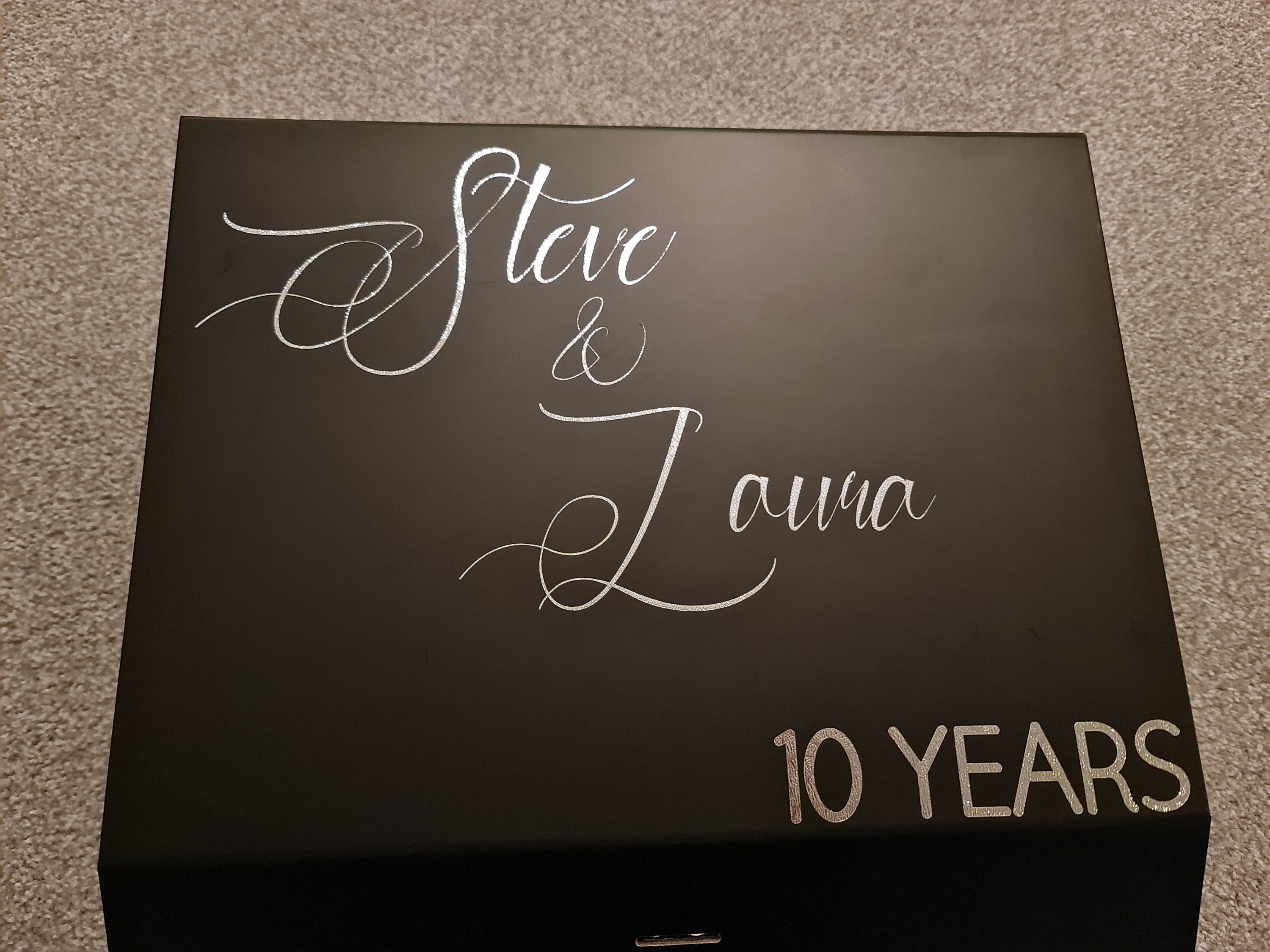 Personalised anniversary/wedding set anniversary gift Etsy