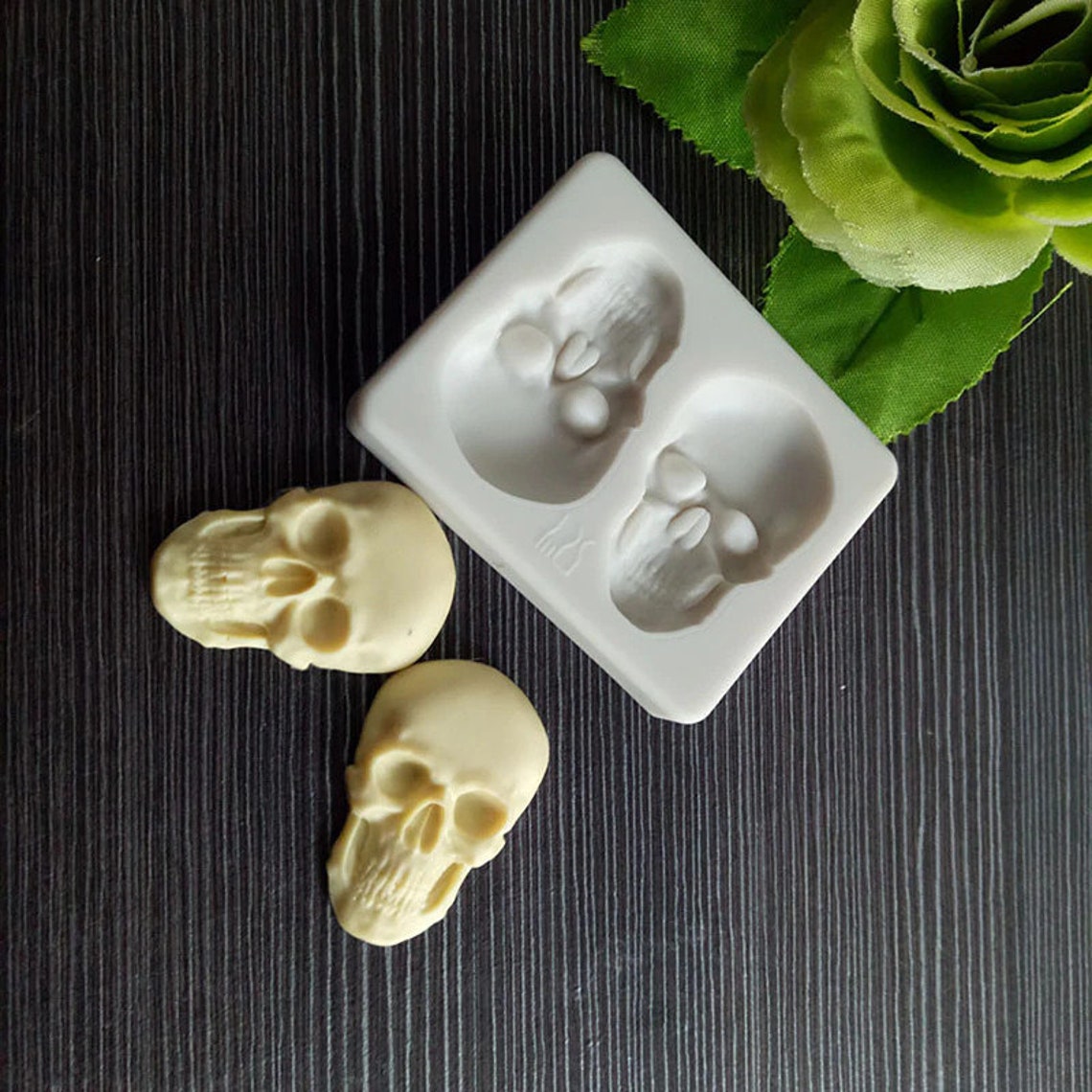 3D Skeleton Head Skull Silicone DIY Chocolate Candy Molds Etsy