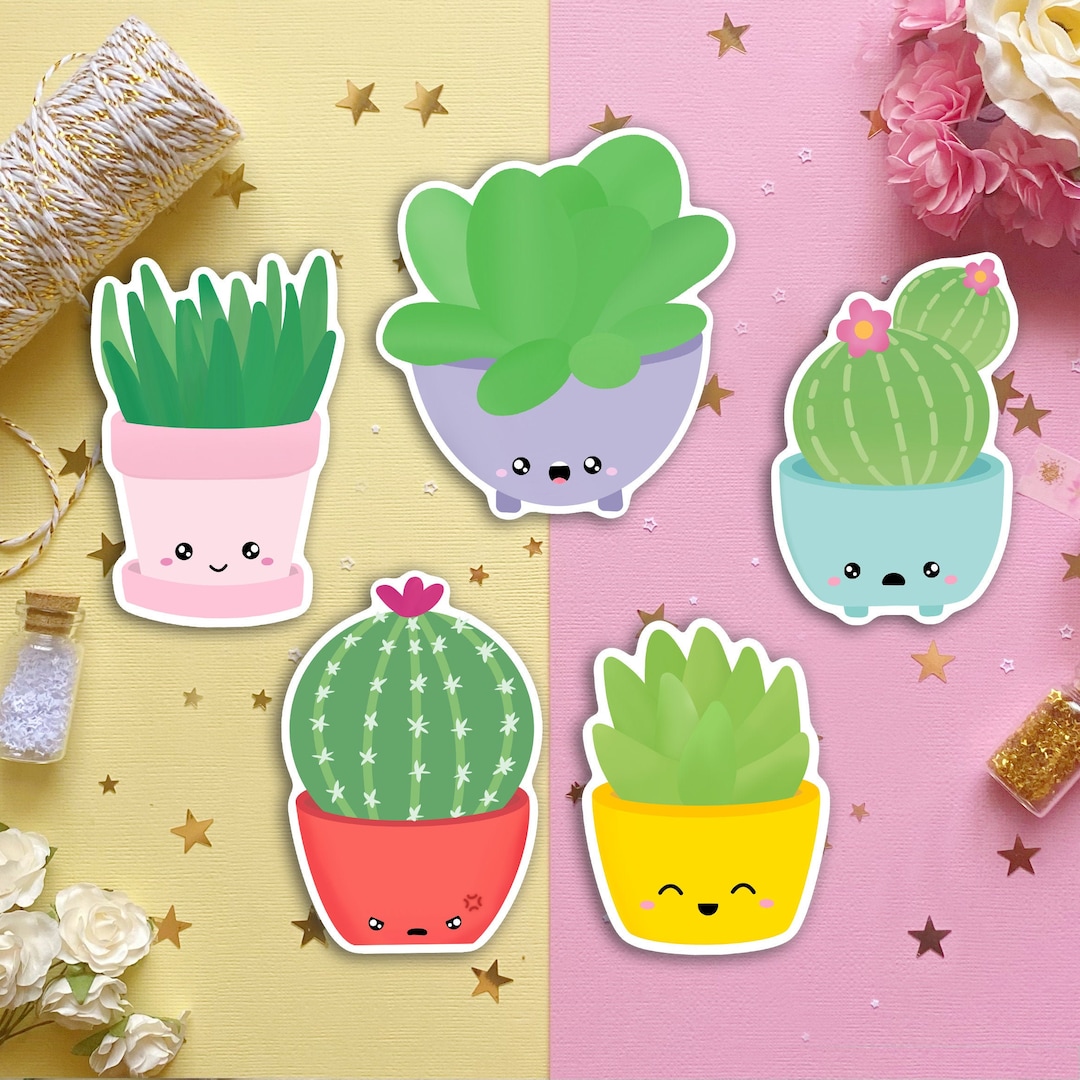 Suc-cute-lents Stickers Sukkulente Sticker Pflanzen süße Sticker ...