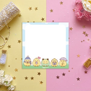 Chichi the Chicken Sticky Notes | Cute Sticky Notes | Kawaii Sticky Notes | Scrapbooking Notes Memos | Bujo Journaling | Chicken Sticky Note