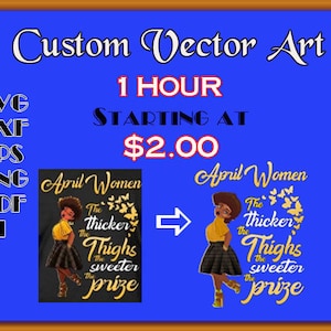 Custom Vector Art Service, Custom Vector Trace,Vector Tracing,Vector Drawing,Convert Logo,Personalized Logo,AI,SVG,DXF