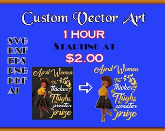 Service d'art vectoriel personnalisé, trace vectorielle personnalisée, traçage vectoriel, dessin vectoriel, convertir le logo, logo personnalisé, AI, SVG, DXF