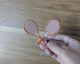 Tennis Emmbroidery Patch, Tennis Patch, Patch, Tennis Embroidered Iron on, Sport Patch, Tennis Applique Patch, Applique Patch, Sport