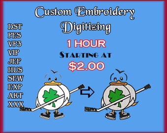 Digitalisering av anpassade broderier, anpassad digitalisering, digitalisering av broderier, digitaliseringstjänst, broderidesign, personlig logotyp