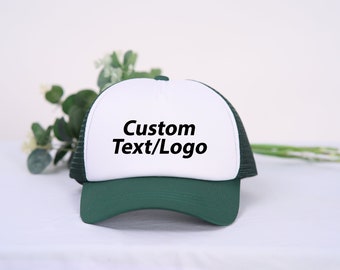Gorras de camionero personalizadas, gorras de camionero, logotipo personalizado bordado, gorra de béisbol unisex, texto personalizado, sombrero bordado hecho a mano, gorra personalizada, gorra, malla