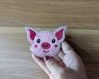 Pig Applique Patch, Piggy Applique Patch, Pig Patch, Pig Embroidery Patch, Pig Iron on Patch, Cute Piggy Iron on, CutE Pig, Pig Face, Sew on