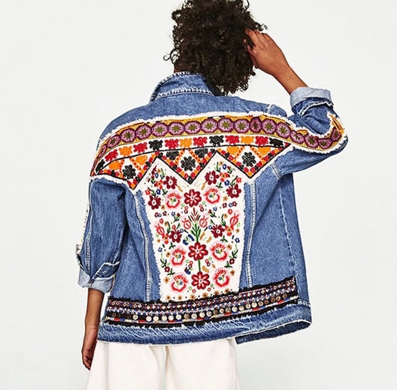 boho embroidered jacket