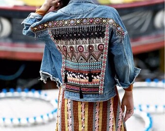 boho embroidered jacket