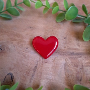 Broches cœurs, avec ou sans paillettes, argile polymère Fait main image 3