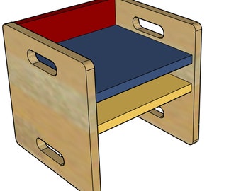 PDF-plannen voor kinderstoel en tafel