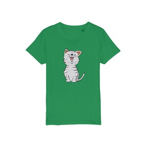 Cat Organic T-Shirt for kids