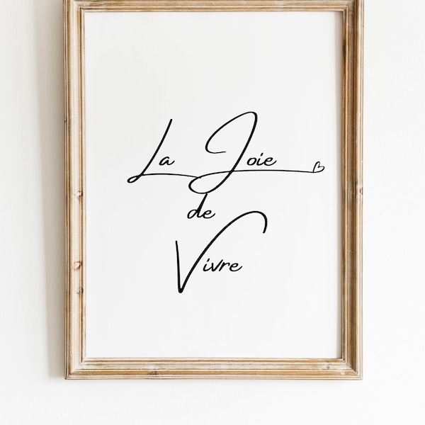 Joie De Vivre Etsy