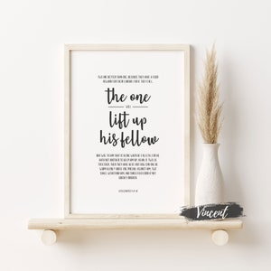Dos son mejores que uno Eclesiastés 4:9-12 Versículo bíblico Escritura imprimible JPG PNG & SVG Archivos cortados, impresiones de arte de pared de boda