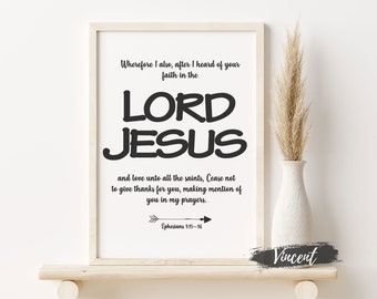 Ephesians 1 16 Etsy France