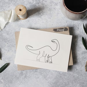 Apatosaurus Big Dinosaur SVG JPG PNG Printable & Cut Files, Kids Dino Birthday Gift Cards, Boys Playroom Wall Art Decor, Dinosaur Line Art