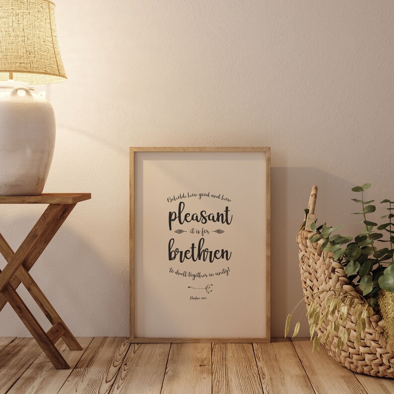 Behold how good and how pleasant psalm 133 1 bible verse scripture svg