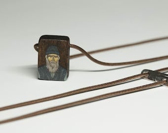 SAINT PAISIOS Handmade necklace, religious Charm Jewelry, amulet, talisman