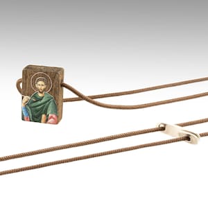 SAINT DAMIAN, Handmade necklace, religious Charm Jewelry, amulet, talisman, saint, Orthodox, gift, Saint Damianos, Saint Demian