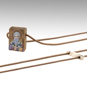 SAINT FOTIOS, Saint Photios, Handmade necklace, religious Charm Jewelry, orthodox necklace, talisman, gift, fylaxto