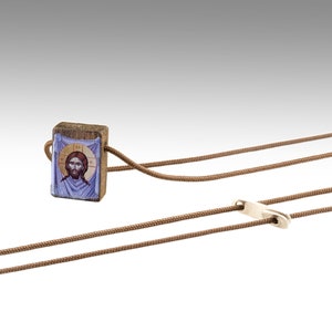 Holy Manylion, Jesus Christ, Handmade necklace, religious Charm Jewelry, orthodox necklace, talisman, gift, fylaxto, Άγιο Μανδήλιον