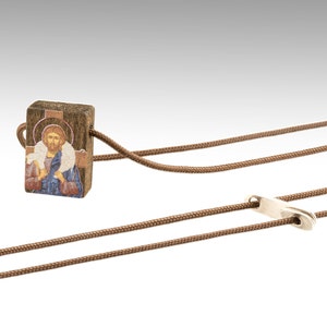 JESUS CHRIST the Good SHEPHERD, Handmade necklace, religious Charm Jewelry, amulet, talisman, Ιησούς Χριστός