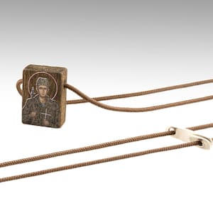 SAINT EVGENIOS RODIONOV, Saint Eugene, Saint Evgeny, handgemachte Halskette, religiöser Charm Schmuck, orthodoxe Halskette, Talisman, Geschenk, fylaxto